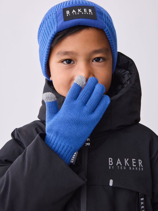 Baker by Ted Baker Boys Beanie and Gloves Set