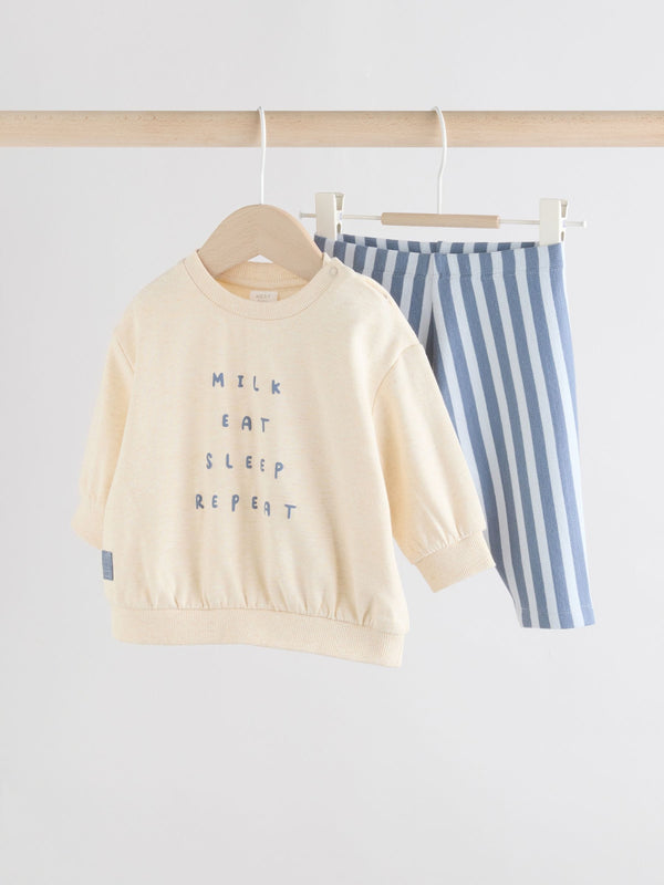 Blue Baby Sweatshirt and Leggings Set (0mths-3yrs)