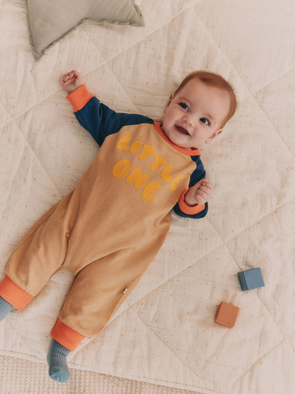 Multi Colourblock Baby Sweat Romper (0mths-3yrs)