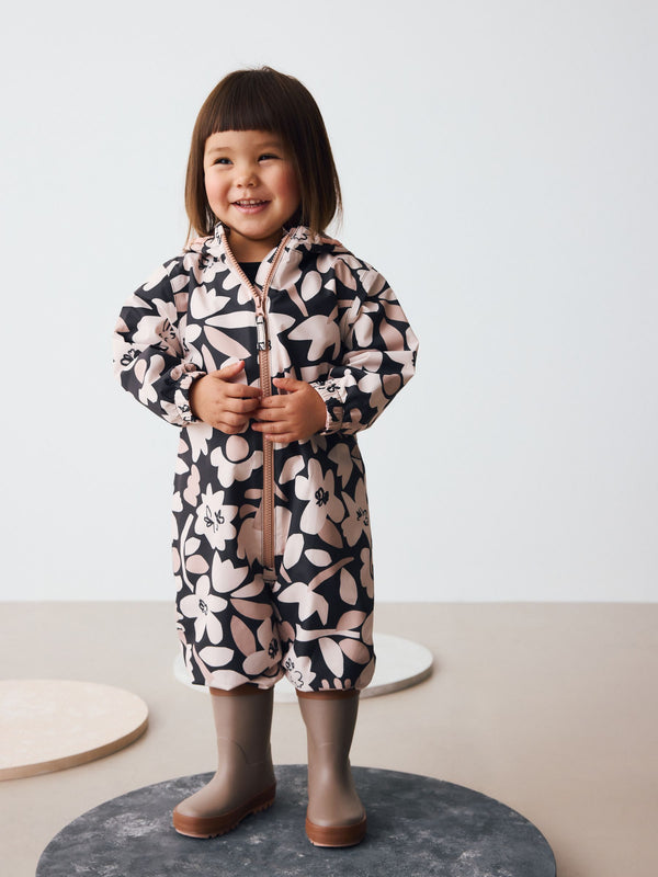 Monochrome Waterproof Printed Puddlesuit (3mths-7yrs)