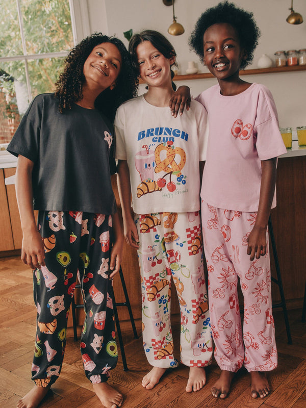 Brunch Club Jogger Pyjamas 3 Pack (3-16yrs)