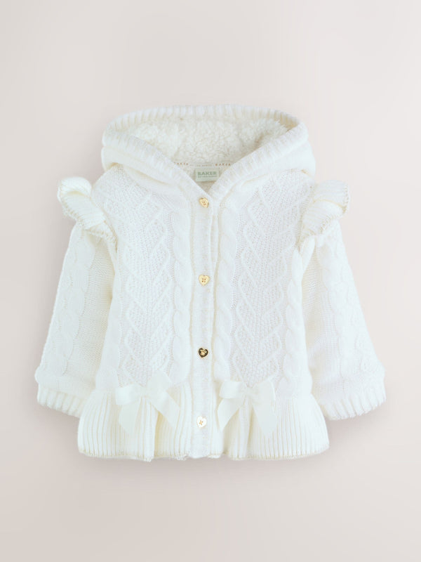 Baker by Ted Baker Knitted Bow Detail Coatigan