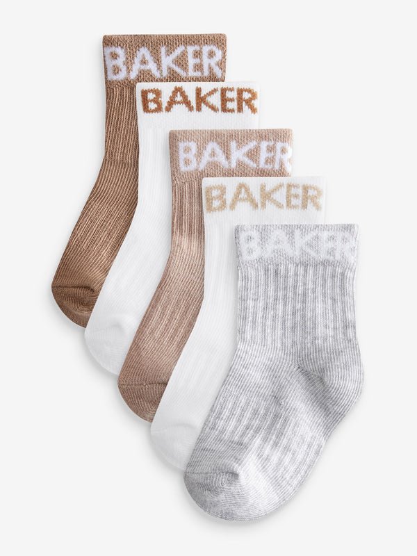 Baker by Ted Baker Baby Socks 5 Pack