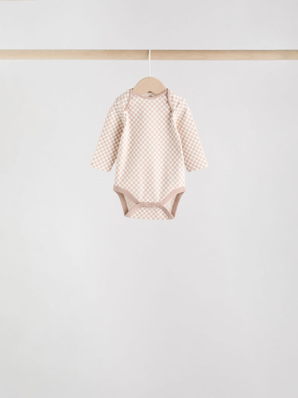 Blue Baby Long Sleeve Bodysuits 3 Pack immediate