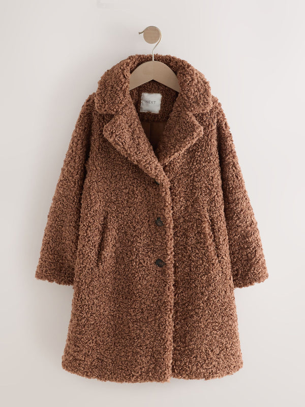 Camel Borg Over Coat (3-16yrs)