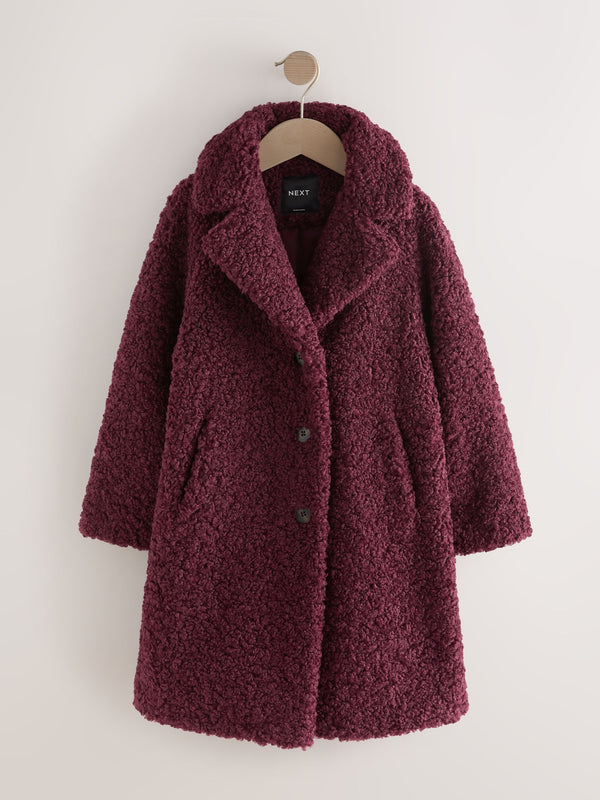 Berry Red Borg Over Coat (3-16yrs)