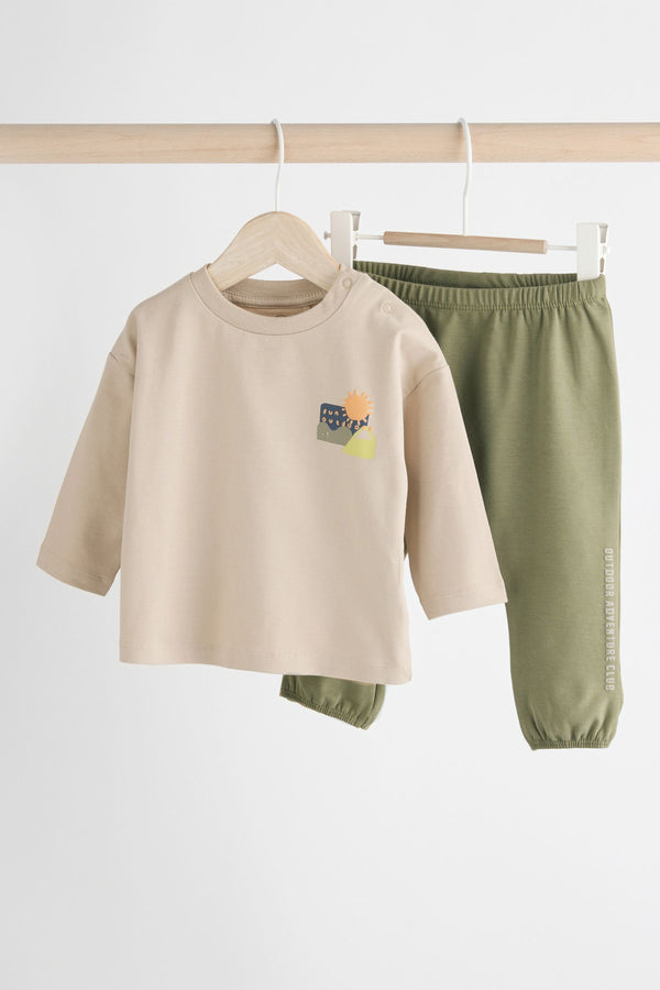 Neutral Baby 100% Cotton Top And Leggings Set