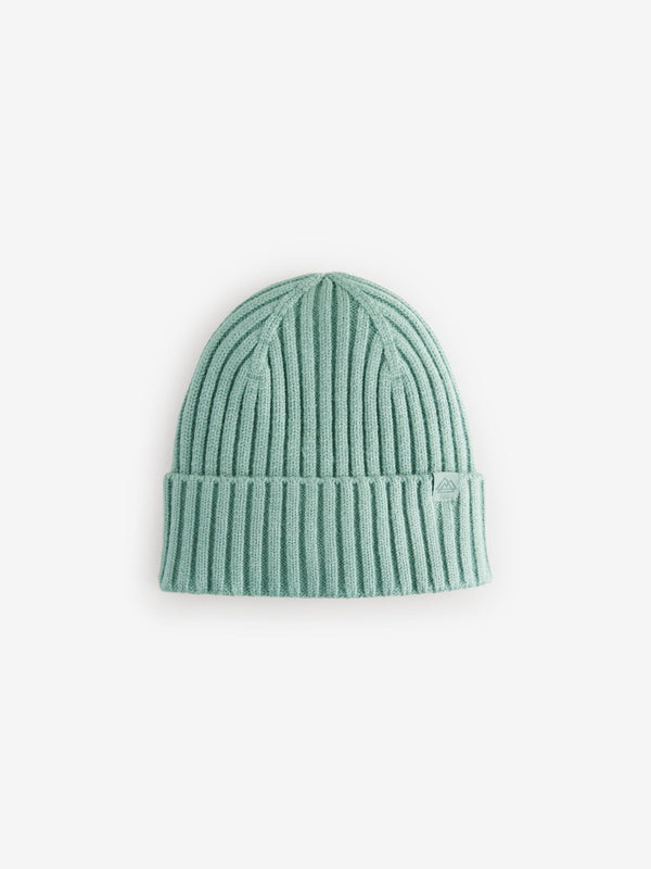Sage Green Knitted Beanie Hat (1-16yrs)