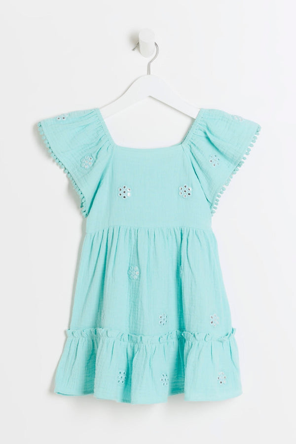 River Island Girls Daisy Embellished Smock Dress