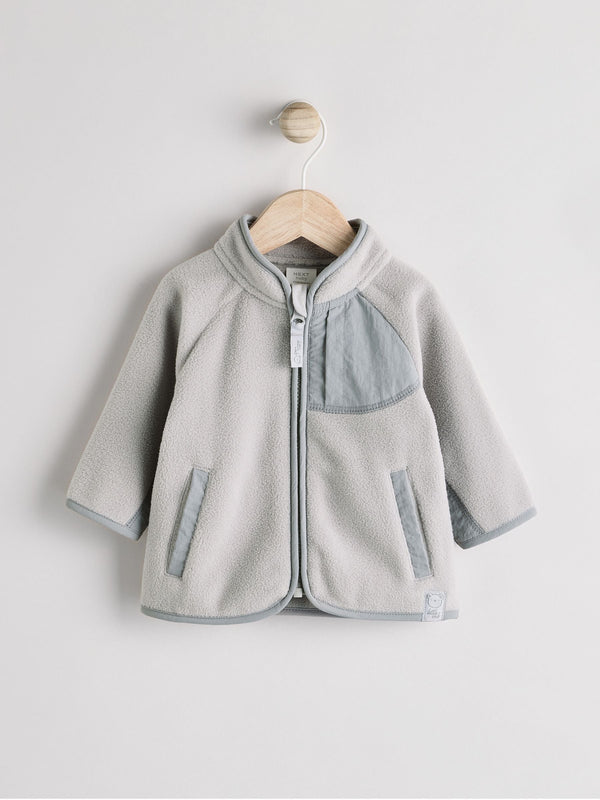 Grey Baby Micro Fleece Jacket (0mths-2yrs)