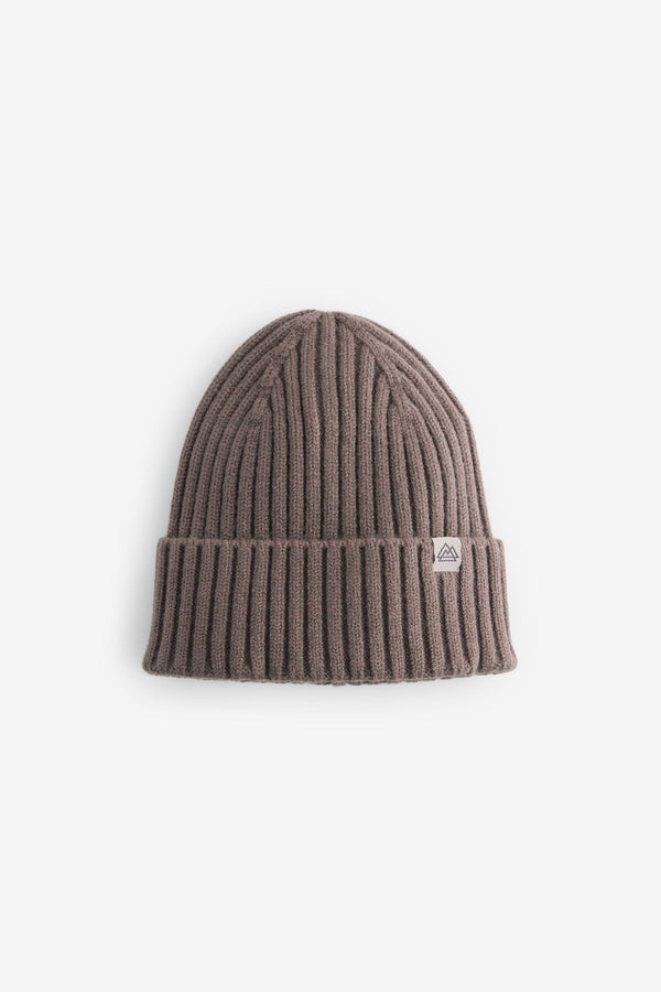 Mocha Brown Knitted Beanie Hat (1-16yrs)