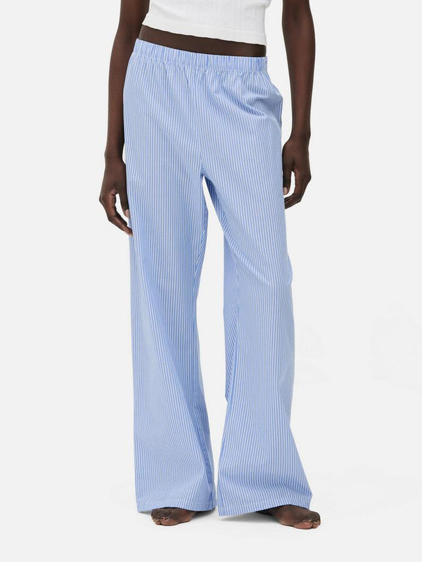 Blue Stripe Wide leg pants