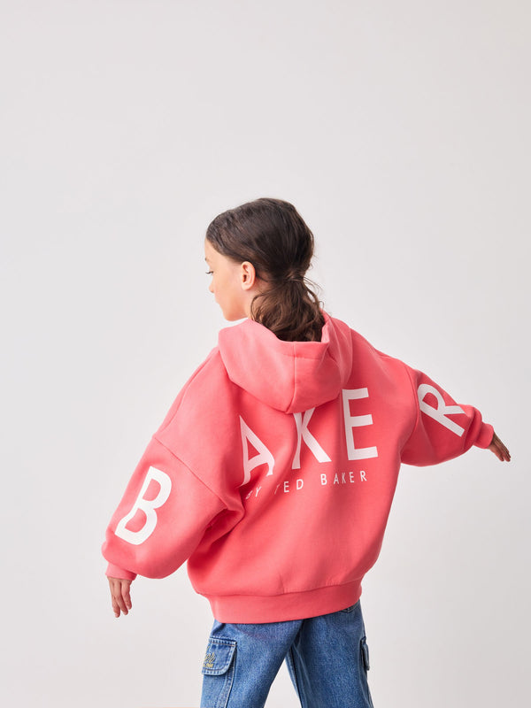 Baker by Ted Baker Back Print Logo Hoodie