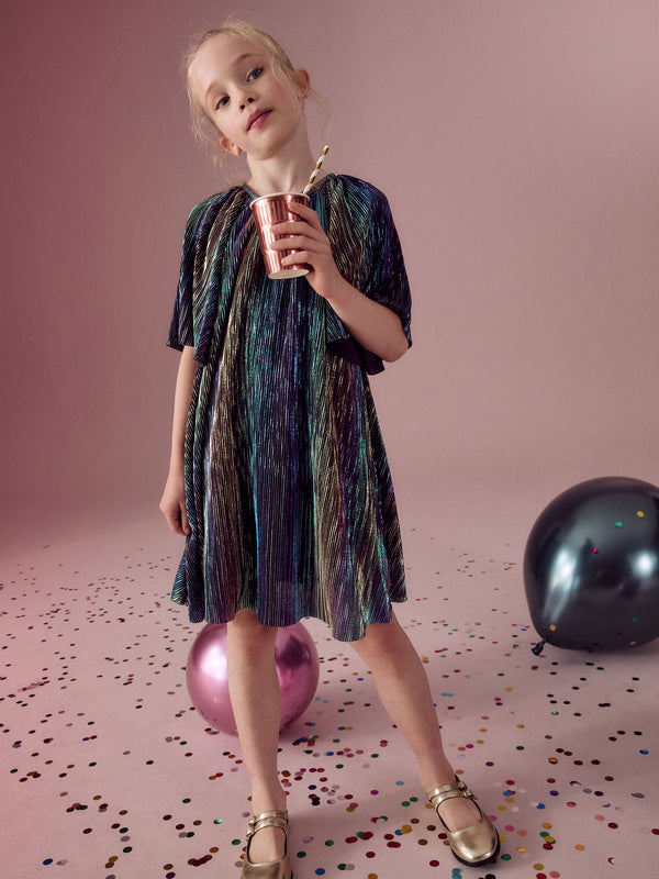 Rainbow Shimmer Party Dress (3-14yrs)