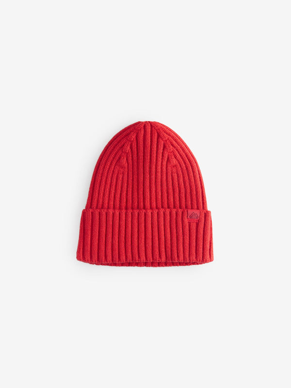Red Knitted Beanie Hat (1-16yrs)