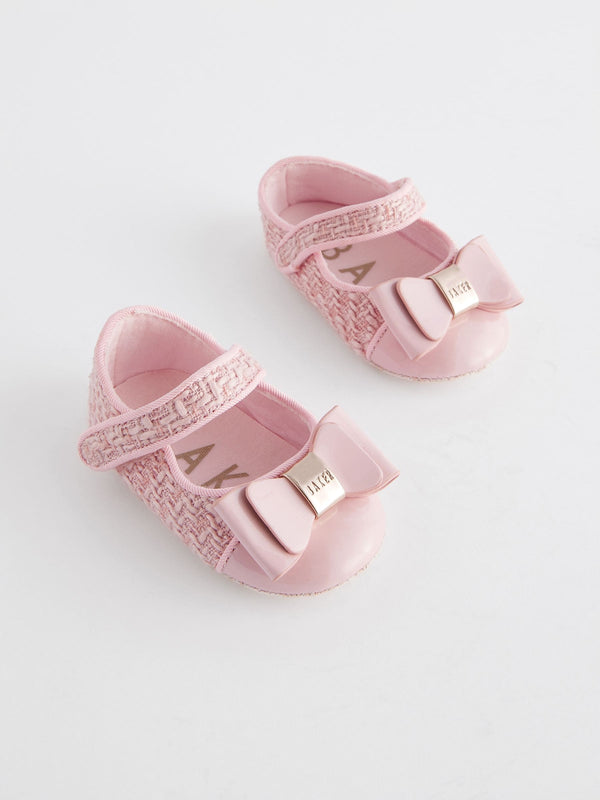 Baker by Ted Baker Baby Girls Pink Boucle Shoes