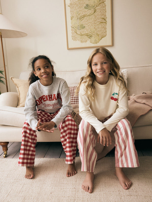 Red Copenhagen Woven Stripe Pyjamas 2 Pack (3-16yrs)