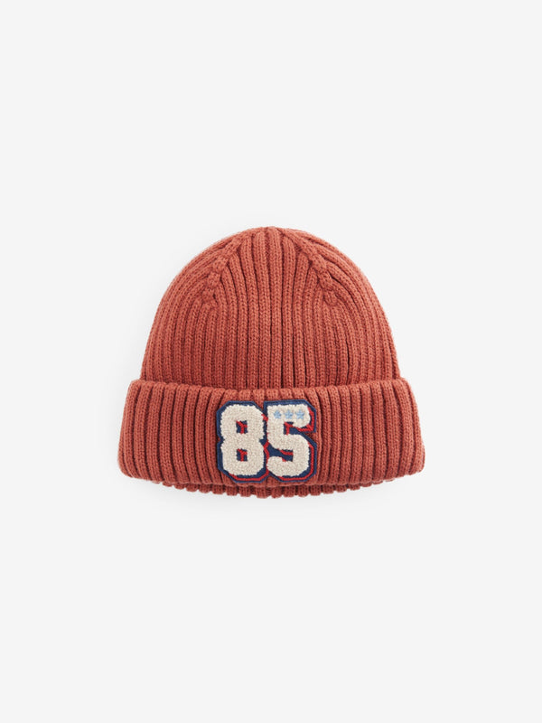 Rust Brown Varsity Beanie Hat (1-16yrs)