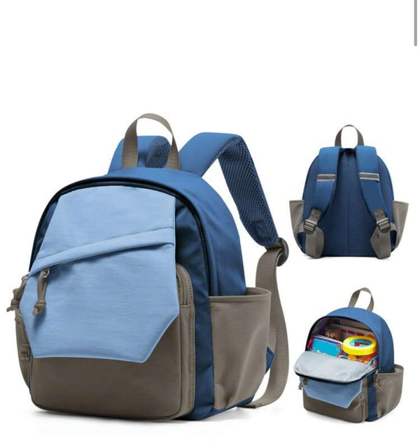Customized Colourblock kids backpack bag