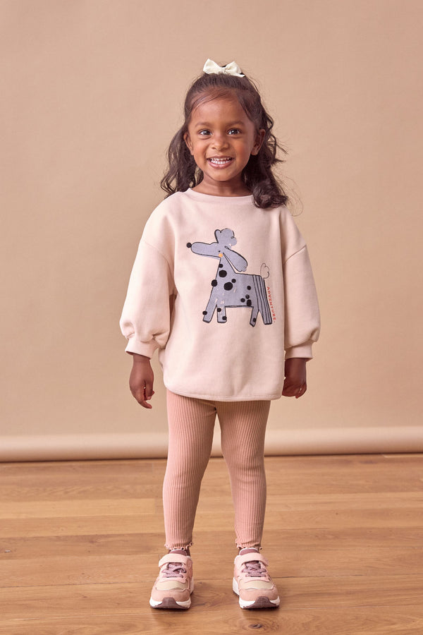 Pale Pink Sweatshirt & Leggings Set (3mths-7yrs)