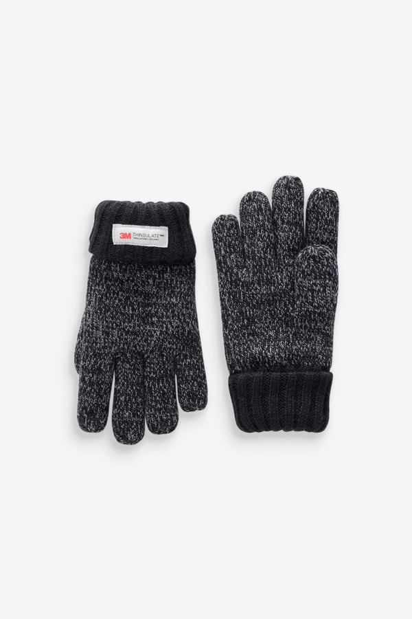 Grey Thinsulate™ Knitted Gloves (3-16yrs)