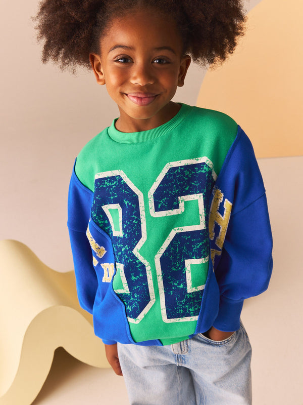 Green/Blue Sweatshirt (3-16yrs)