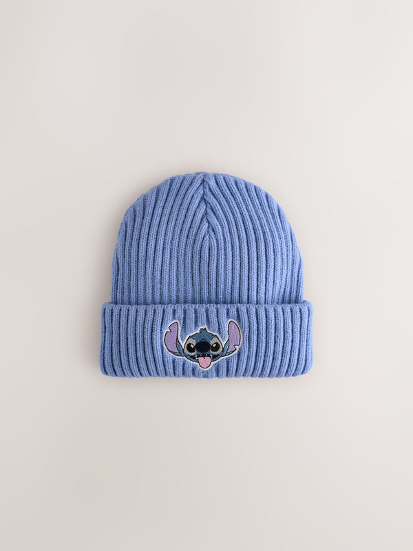 Blue Stitch Beanie Hat (3-16yrs)