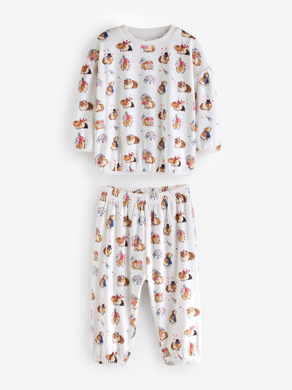 Ecru White Cath Kidston Cosy Fleece Pyjamas