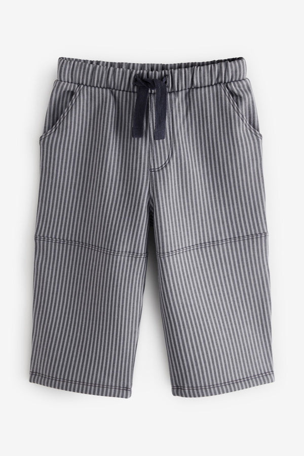 Charcoal Grey/White Stripe Carpenter Jersey Joggers (3mths-7yrs)