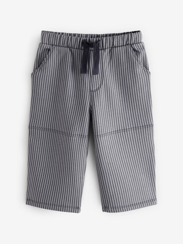 Charcoal Grey/White Stripe Carpenter Jersey Joggers (3mths-7yrs)