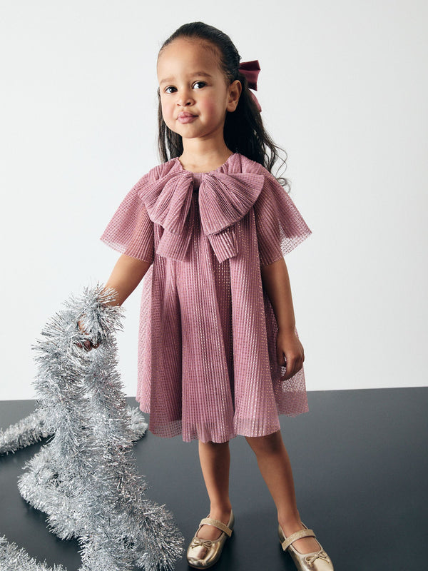 Pink Sparkle Mesh Dress (3mths-7yrs)