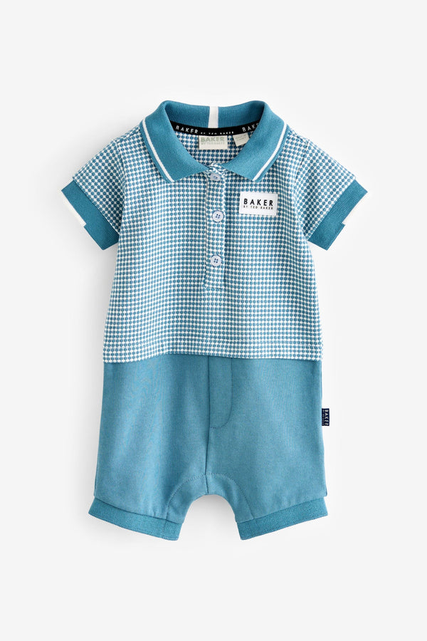 Blue Baker by Ted Baker 100% Cotton Polo Romper