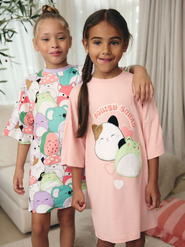 Pink/Purple Squishmallows Nighties 2 Pack (5-14yrs)