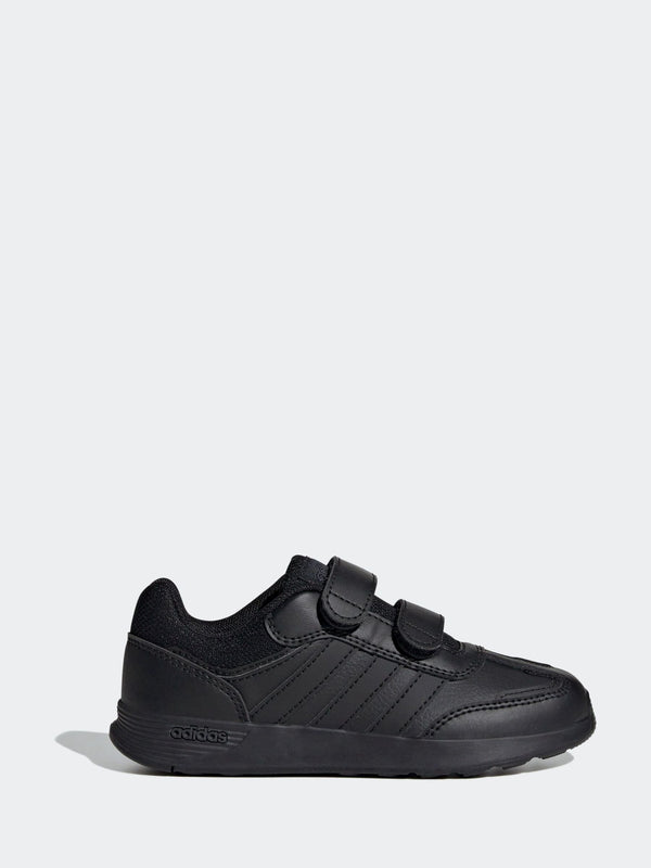 adidas Black Chrome Tensaur Switch Hook and Loop Kids Trainers