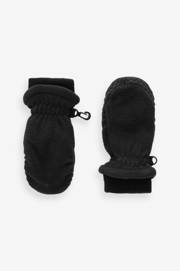 Black Fleece Mittens (3mths-6yrs)