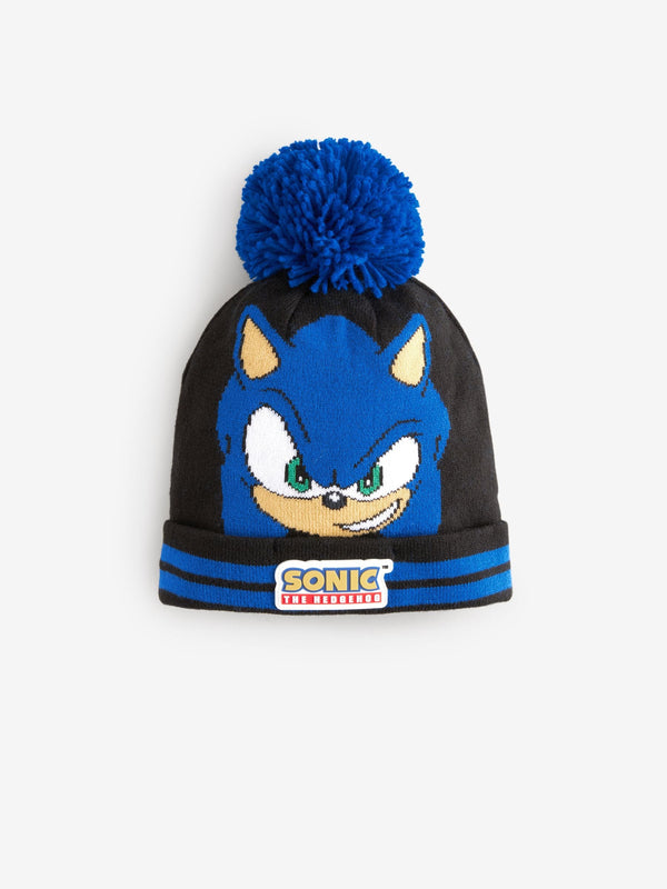 Blue Sonic The Hedgehog Pom Beanie (3-16yrs)