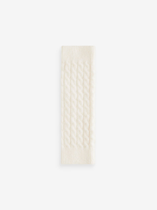 Ecru Cable Knit Legwarmers (3-16yrs)