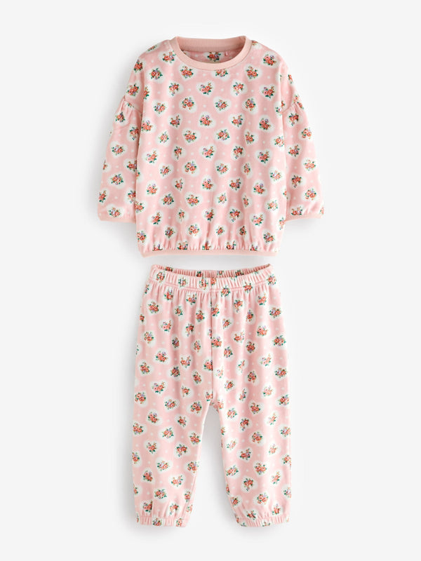 Pink Cath Kidston Cosy Fleece Pyjamas