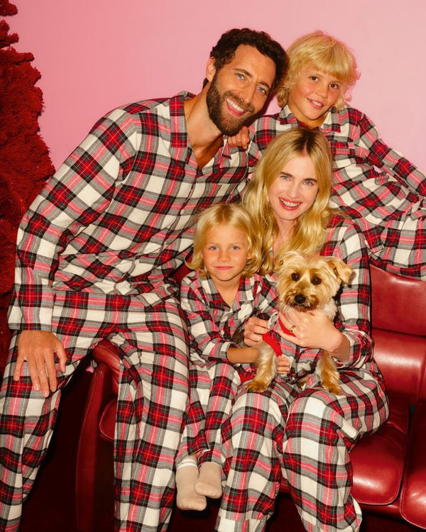 Primark Kid's Pure Cotton Check Family Christmas Pyjamas unisex