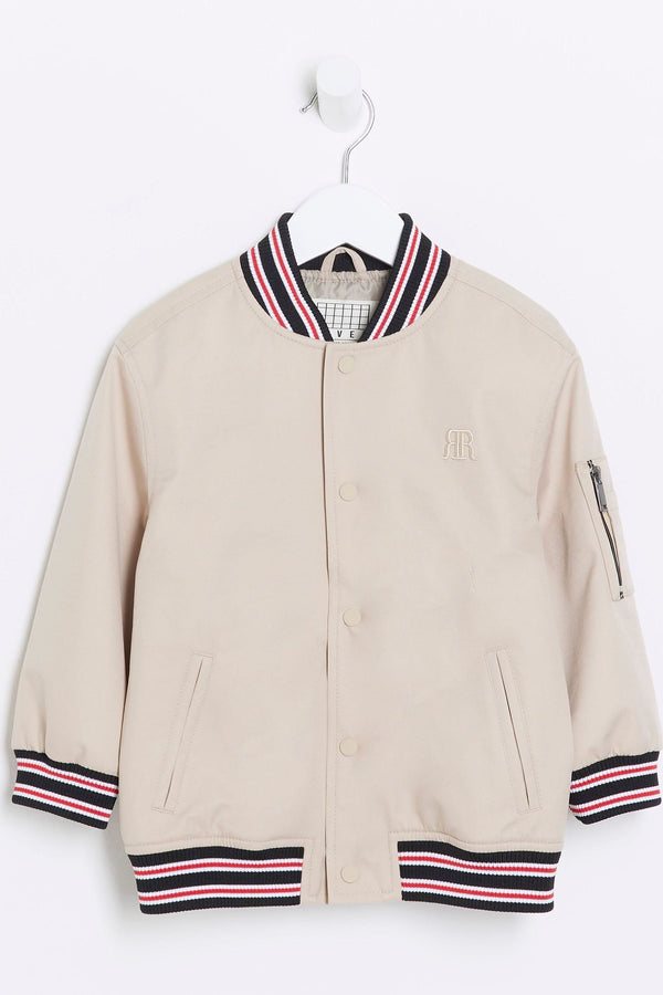 River Island Natural Boys Bomber Trench Jacket