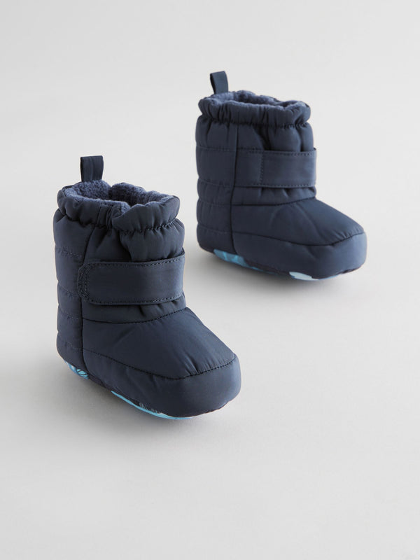 Navy Blue Thinsulate™ Lined Baby Snow Boots (0-24mths)
