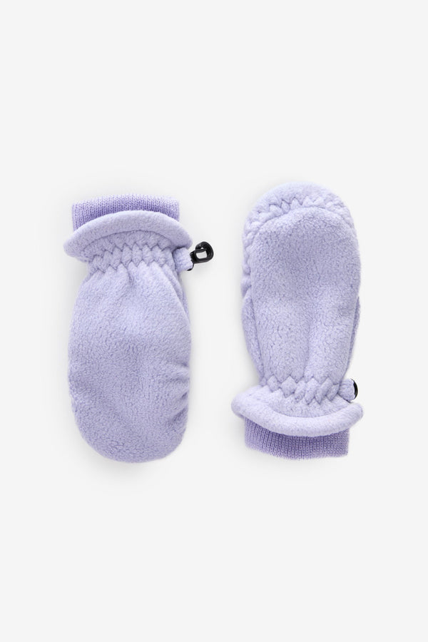 Lilac Purple Fleece Mittens (3mths-6yrs)