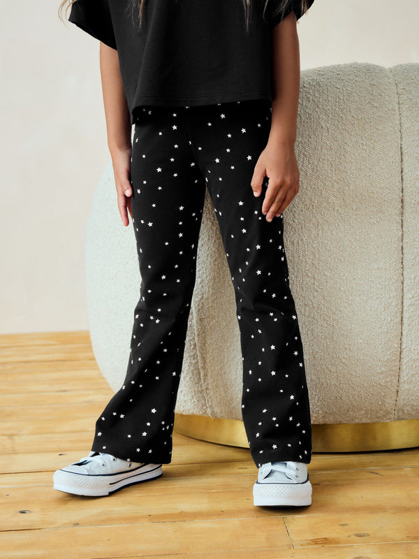 Black Star 1 Pack Flare Leggings (3-16yrs)