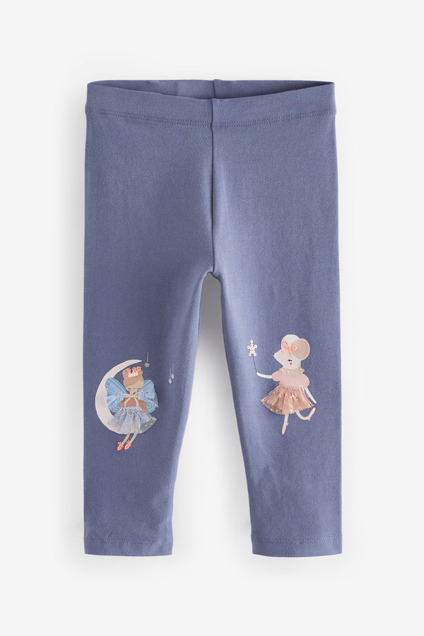 Blue Fairy Embellished Leggings (3mths-7yrs)