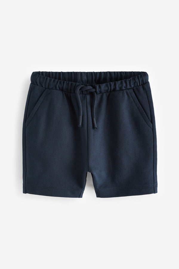 Navy Blue 100% Cotton Jersey Shorts (3mths-7yrs)