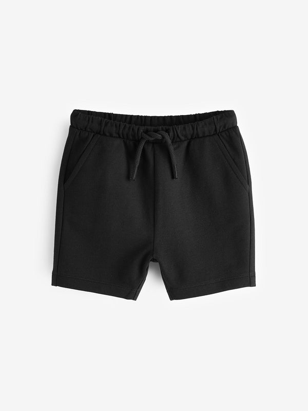 Black Jersey 100% Cotton Shorts (3mths-7yrs)