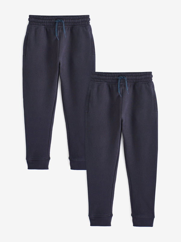 Navy Blue Slim Fit Joggers 2 Pack (3-16yrs)