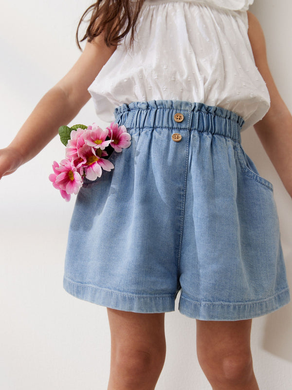 Denim Button Shorts (3mths-7yrs)
