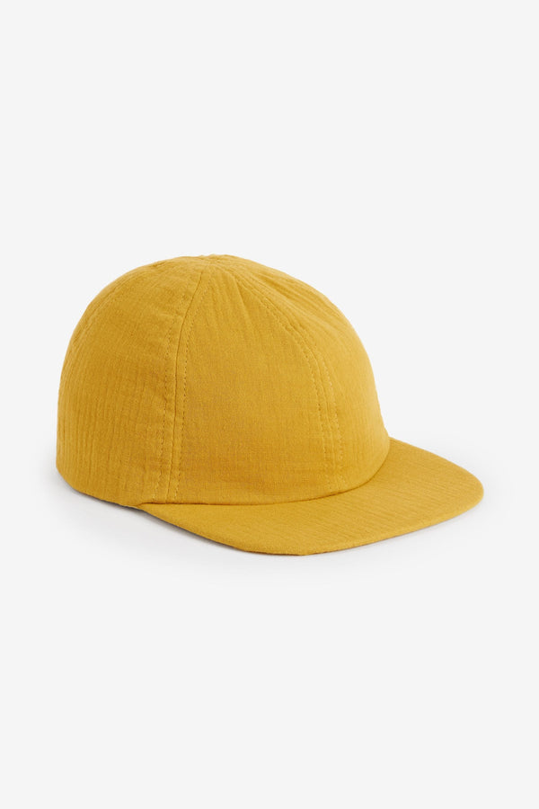 Copy Citrine Yellow Puff Fabric Cap