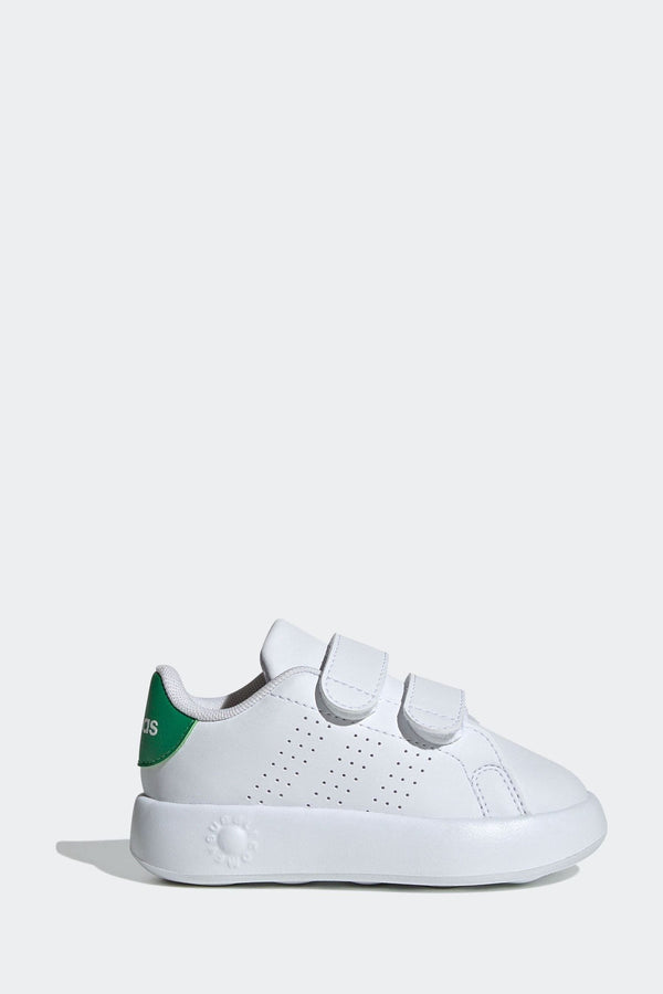 White/Green adidas Advantage Shoes Kids